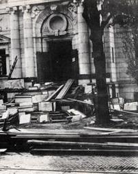 Construction of James V. Brown Library, June 27, 1906