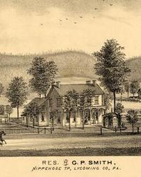 Residence of G. P. Smith, Nippenose Township, Lycoming County, PA