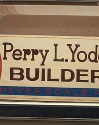 Perry L. Yoder Vehicle Sign