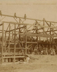 Froebe barn construction, 1901-1902.