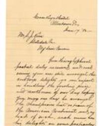 Letter from Theo to S.J. Kern