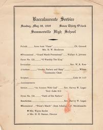 1939 Baccalaureate Service