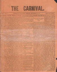 Warren Library Association - The Carnival, First Presbyterian Church, 1899