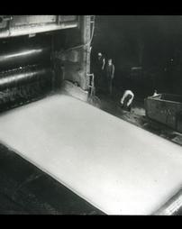 Steel plate rolling mill