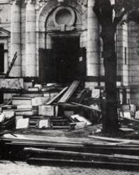 James V. Brown Library under construction, June 27, 1906