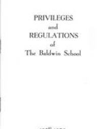 Privileges and Regulations - 1958-59