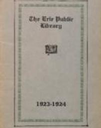 Erie Public Library Report 1923-1924