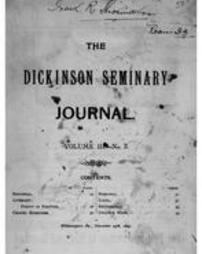 Dickinson Seminary Journal 1891-11-25