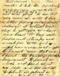 Letter from James Graham to his mother, Camp near Richmond, January 10, 1865
