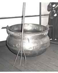 Copper kettle, hayrake