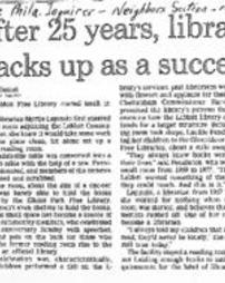 After 25 years, library stacks up as a success