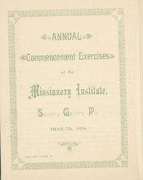 1894 Commencement Program