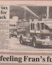 Computer tax helped pay for new fire truck