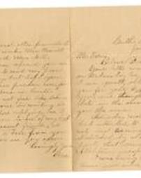 Letter from Rosa to Samuel Kern