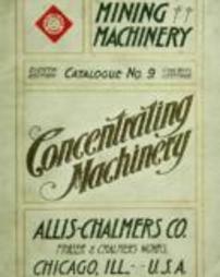 Concentrating  Machinery  and  Appliances Catalogue No. 9, Eighth Edition.