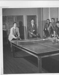 Playing ping pong, 1944