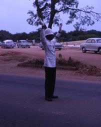 Traffic cop in Accra street