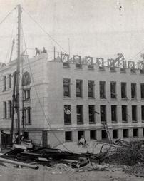 James V. Brown Library under construction, June 1, 1906