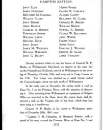 4720498_R-IBF_A_022; History of Hampton battery F, Independent Pennsylvania Light Artillery : organized at Pittsburgh, Pa., October 8, 1861, mustered out in Pittsburgh, June 26, 1865 / compiled by William Clark