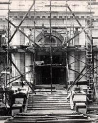 James V. Brown Library under construction, September 19,1906