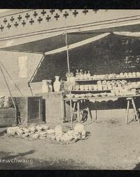 Postcard of porcelain stall