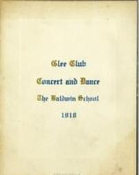 Glee Club Concert and Dance - 1918
