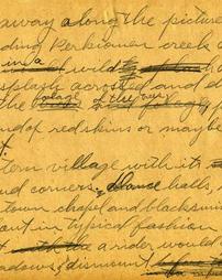 Portus Acheson's hand-written notes, titled "Nostalgic," page 4