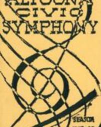 Altoona Civic Symphony November 9,1939