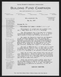 This modern city needs a modern Y.W.C.A.; Building fund campaign: Message #2