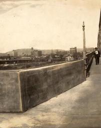 Wall along south side [of] Market Street Bridge, May 23, 1926