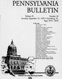 Pennsylvania bulletin Vol. 25 pages 3955-4078