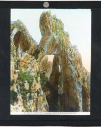 Italy. Capri. La Grotta di Mitramonia con l’arco naturale