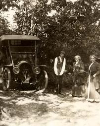 A. J. Brass, Mrs. Smetten and L.P.B. on the road to Nippenose Valley, June 1911
