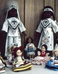 Ethnic Doll Display on Table