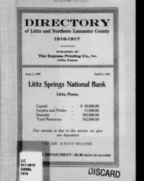 LancasterHistory - City Directories 1914-1922