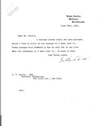 (James Bertram to R.E. Scully, June 29, 1911)