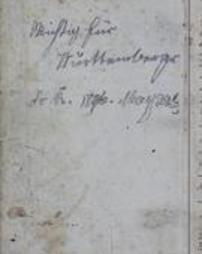 Memorandum Book 1821-1822 Notes on Members Inheritances
