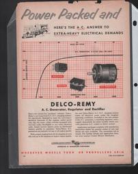 Delco-Remy A.C. Generator, Regulator and Rectifier