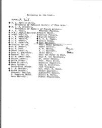 (List of artists, former Presidents of the Old Salon and the Champ-de-Mars societies, both French and German)