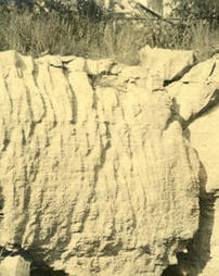 Details of weathered limestone quarry