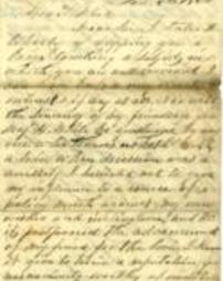 Letter from George Getty to Thomas White, January 6, 1864.