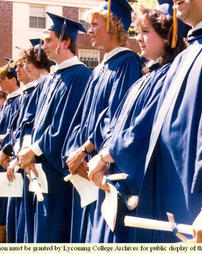 Line of Graduates, Commencement 1986