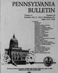 Pennsylvania bulletin Vol. 21 pages 3125-3210