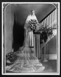 Bertha Mary Heiney (Mrs. Gibson Garfield) Antes, on her wedding day, 23 June 1909