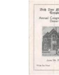 Beth Zion Temple Congregational Dinner