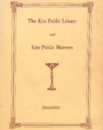 Erie Public Library Report 1933-1934