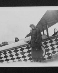 Verda Mae Reese (alongside airplane: 1919)