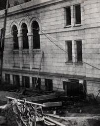 James V. Brown Library under construction, June 30, 1906