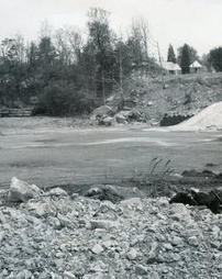 Old quarry being filled in