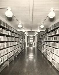 Brown Library stack room, 1940